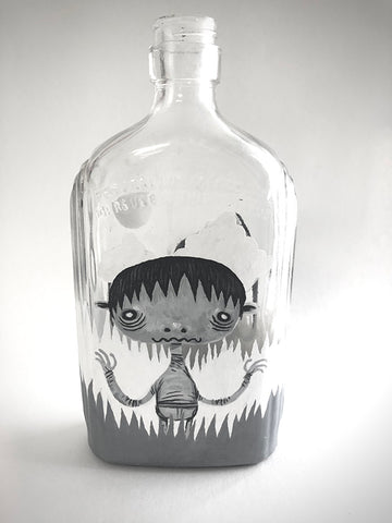 Parskid “Two Paths” Glass Bottle