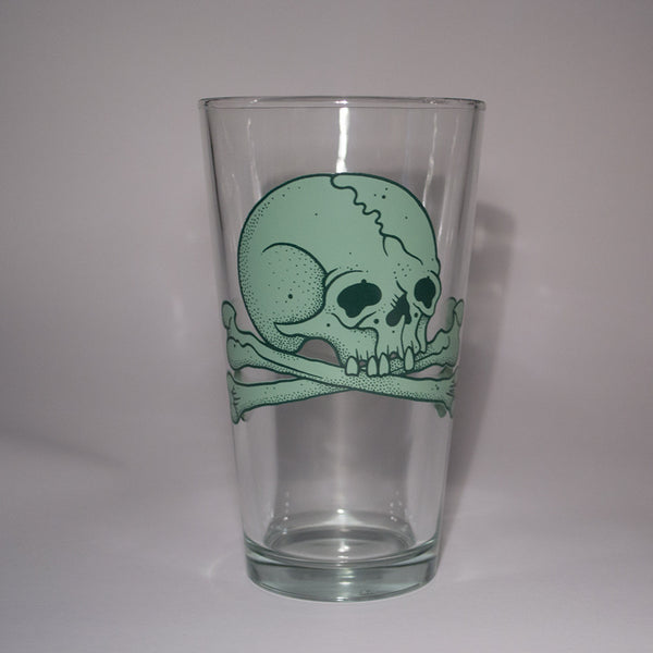 EGO - Skull & Cross Bones - 20oz. Drinking Glass