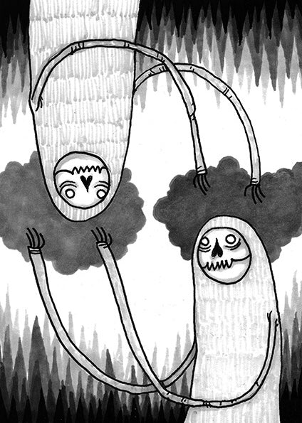 Parskid ”Dark Clouds” drawing