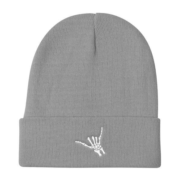 Skeleton Shaka -Namaste off my wave - Knit Beanie 12"