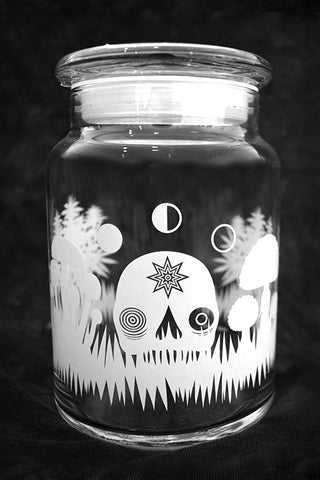 Parskid "Sacred Offerings" 26oz. Glass Apothecary Jar