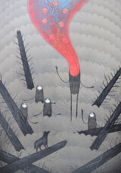 Parskid "He Sees His Dreams" Print